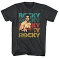 thumbnail image 1 of Rocky 70's Color Black Heather Adult T-Shirt, 1 of 2