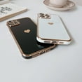 thumbnail image 5 of Designed for iPhone 14 Max Case Silicone for Women Girls Cute Soft Liquid Silicone Camera Protection Protective Lovely Heart Phone Cases for iPhone 14 Max (Clear Rose Gold), 5 of 10