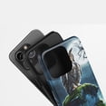 thumbnail image 4 of Owl Tombstone Protective Phone Case For All iPhone Series Gothic Blue, 4 of 7