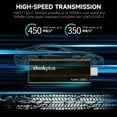 thumbnail image 3 of thinkplus TU201 512GB Dual-Port USB3.0+Type-C SSD Flash Drive with Push-Pull Design, Zinc Alloy Shell - High-Speed 450MB/s Read, 350MB/s Write - Plug & Play for Smartphone, Tablet, PC, Laptop, Car, 3 of 6