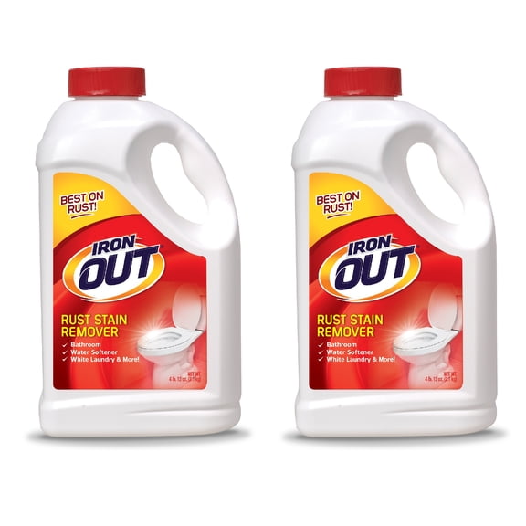 Iron OUT Rust Stain Remover Powder, 4 lb 12 oz, 2 Bottles