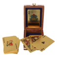 thumbnail image 2 of Kartique Golden Playing Cards For Adult 1 Set With Handmade Wooden Box | Playing Card Storage Box Is A Wooden Handicraft Produced With Much Better Look | Use For Party Game, Playing Card, 2 of 5