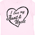 thumbnail image 4 of Inktastic I Love My Aunt and Uncle in Black Chalk Heart Boys or Girls Toddler T-Shirt, 4 of 5