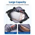 thumbnail image 4 of Travel Duffel Bag for Spirit Airlines Personal Item Bag 18x14x8 Underseat Carry on Cabin Bags Underseat, Expandable Weekend Overnight for Women Men, 4 of 7