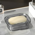 thumbnail image 6 of Openpig Soap Holder, Soap Dish with Drain Tray, Modern Bar Soap Box for Shower Bathroom Kitchen Countertop, 6 of 6