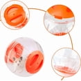thumbnail image 3 of Pelota de ejercicio para hámster, pelota de ejercicio para hámster, pelota de fitness para hámster, mini pelota para correr de 11 cm para mascotas pequeñas (naranja), 3 of 5