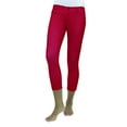 thumbnail image 2 of Women's MeMoi MQ-053 Zipper Capri Leggings (Medium Wash S/M), 2 of 5