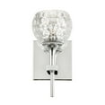 thumbnail image 3 of Woodbridge Lighting Bristol 1-Light Glass LED Bath/Wall Light in Chrome/Clear, 3 of 4