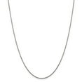 thumbnail image 1 of 10K White Gold Cable chain 24 in 1.3 mm WG 1.3mm Solid diamond-cut, 1 of 5