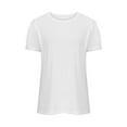 thumbnail image 4 of Siilsaa Womens Tops 2025 Soft Short Sleeve Casual Blouses Shirt Crewneck Fashion Knit Pullover Sweater White,XXL, 4 of 5