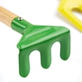 thumbnail image 4 of 5 Stück 20,3 cm Kinder Gartenwerkzeuge, aus Metall mit stabilem Holzgriff, sicherer Strand Sandkasten Löffel, Gabel, Kelle, Rechen & Schaufel für Kinder TUNC Sencillez, 4 of 5