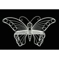 thumbnail image 5 of White Metal Butterfly Bench, 5 of 5