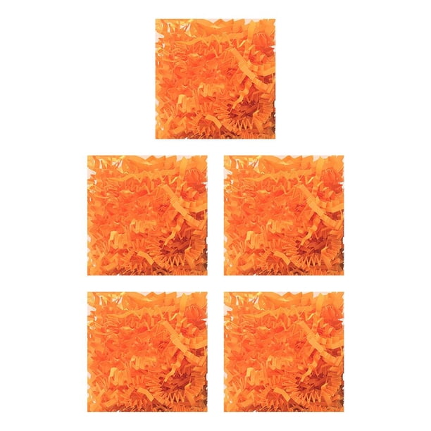 Yuarrent Festival reciclable de hierba de Pascua papel triturado elegante llamativo confeti DIY decoración de boda naranja fluorescente Naranja fluorescente 5piezas Yuarrent CBP255697