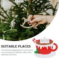 thumbnail image 4 of Yuarrent Decoración colgante temática de Navidad para dormitorio, hogar, oficina, Hotel, árbol de Navidad, puerta de pared, colgante Kits de decoración para fiestas 2 cabezas, 4 of 6