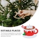 thumbnail image 3 of Yuarrent Decoración colgante temática de Navidad para sala de estar, dormitorio, hogar, árbol de Navidad, puerta de pared, colgante de resina grabable, Kits de decoración para fiestas 2 cabezas Yuarrent HA069812-01B, 3 of 6