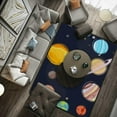 thumbnail image 4 of Dreamtimes Lightweight Soft Area Rugs 60 x 39 inch (5'x 3'3"), Collection of Planets in Solar System Floor Carpet Mat for Kids Playing Room Hardwood Floor Living Room, 4 of 6