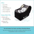 thumbnail image 3 of Bolsa para asiento de auto infantil J.L. Childress negra compatible con AirTag, 3 of 8