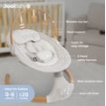 thumbnail image 3 of Jool Baby Nova Nature Swing for Newborns with Wood Accents - Bluetooth & Remote Control (Updated Model, Oatmeal), 3 of 8
