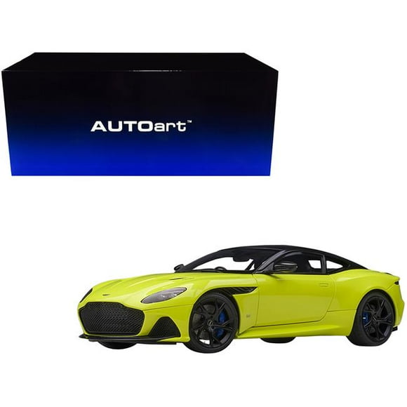 Autoart 70295 1-18 Scale Aston Martin Dbs Superleggera Lime Essence with Carbon Top & Carbon Accents Model Car, Metallic Green