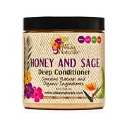Alikay Naturals Moisturizing & Shine Enhancing Deep Conditioner with Honey and Sage, 8 oz