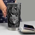 thumbnail image 6 of Viking Cup Tumbler 20oz Viking Gifts for Men Vikings Stainless Steel Insulated Tumblers Coffee Travel Drinking Mug Gift for Birthday Christmas, 6 of 7