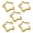 Golden, variant on YIFAEUX 5Pcs Five-pointed Star Shaped Carabiner Heavy Duty Aluminum Alloy Portable Lightweight Outdoor Camping Climbing Snap Hook Clip Hanging Buckle