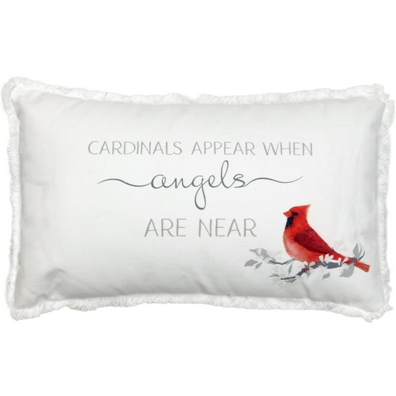 Pavilion Gift Company - Cardinals Appear - 20" x 12" Throw Pillow