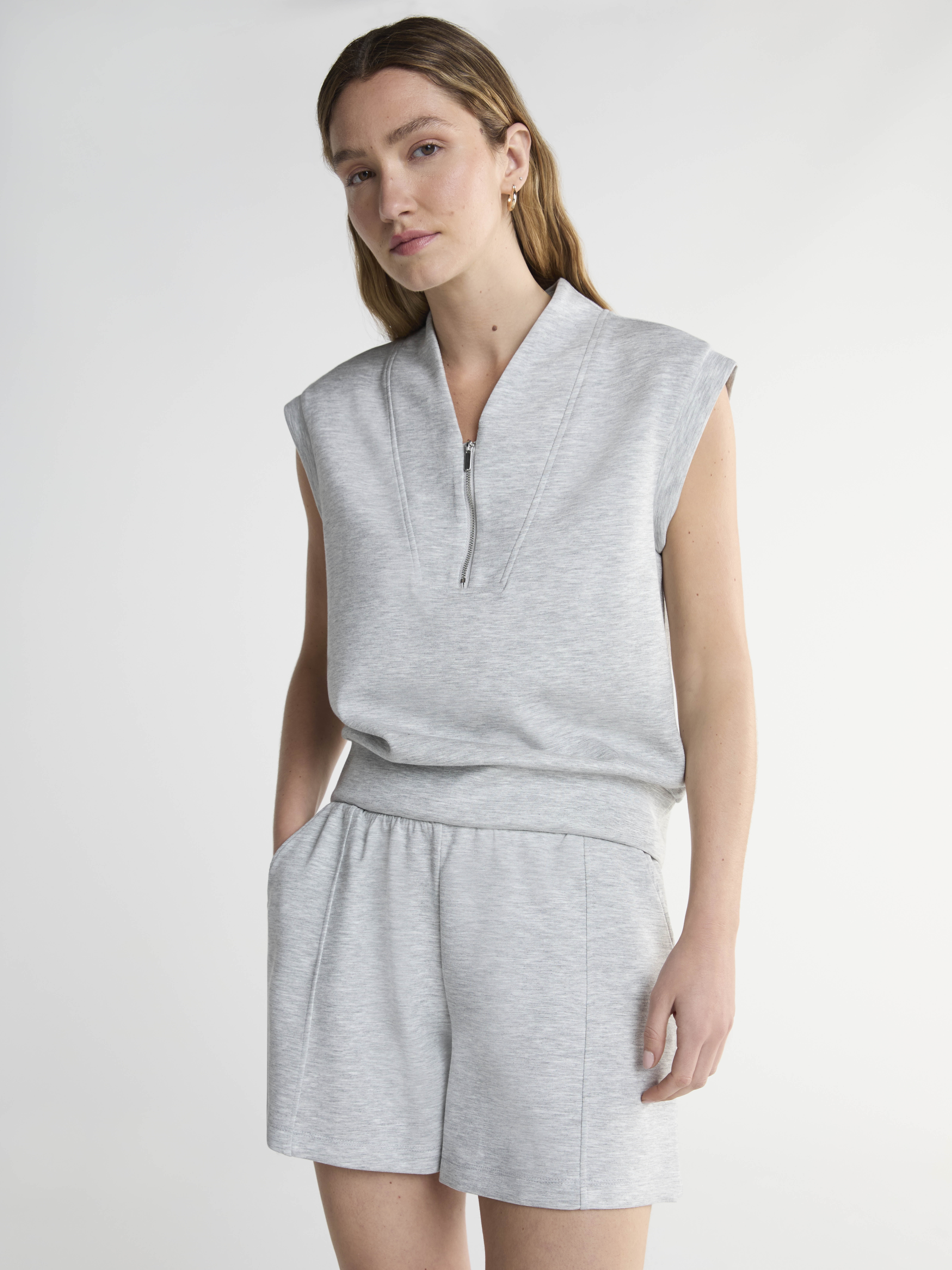 最終　willfully skipper round cut rib tops Custom Quarter Zip Sweatshirts - Women's Pullover | Promo Direct