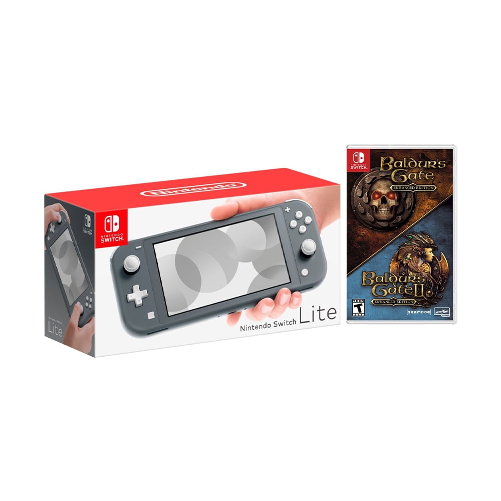 Nintendo Switch Lite Gray Bundle with Baldur's Gate Enhanced
