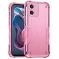 thumbnail image 2 of Designed for Motorola Moto G Play 2024 Slim Tough Shockproof Hybrid Heavy Duty Dual Layer TPU Bumper Rugged Rubber Armor Phone Case Cover [Pink], 2 of 6