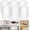 Clear, variant on 3 Pack Hand Blown Hammered Clear Glass Lamp Shades, E26 Base Cylinder Light Cover Replacement, High Transmittance Lamp Cover for Pendant Lights Chandeliers Wall Sconces Table Lamps