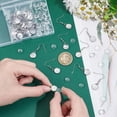 thumbnail image 4 of DIY Blank Dome 304 Stainless Steel Dangle Earring Making Kits Stainless Steel Color 34mm Tray: 10mm 20 Gauge Pin: 0.8mm, 4 of 5