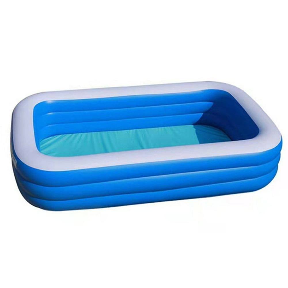 inflatable 3 ring family pool