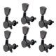 thumbnail image 1 of 6 Unids Sintonizadores de Guitarra Sellados Claves de Clavija de Afinación 6R Clavijeros para Guitarra Eléctrica, Negro,, 1 of 8