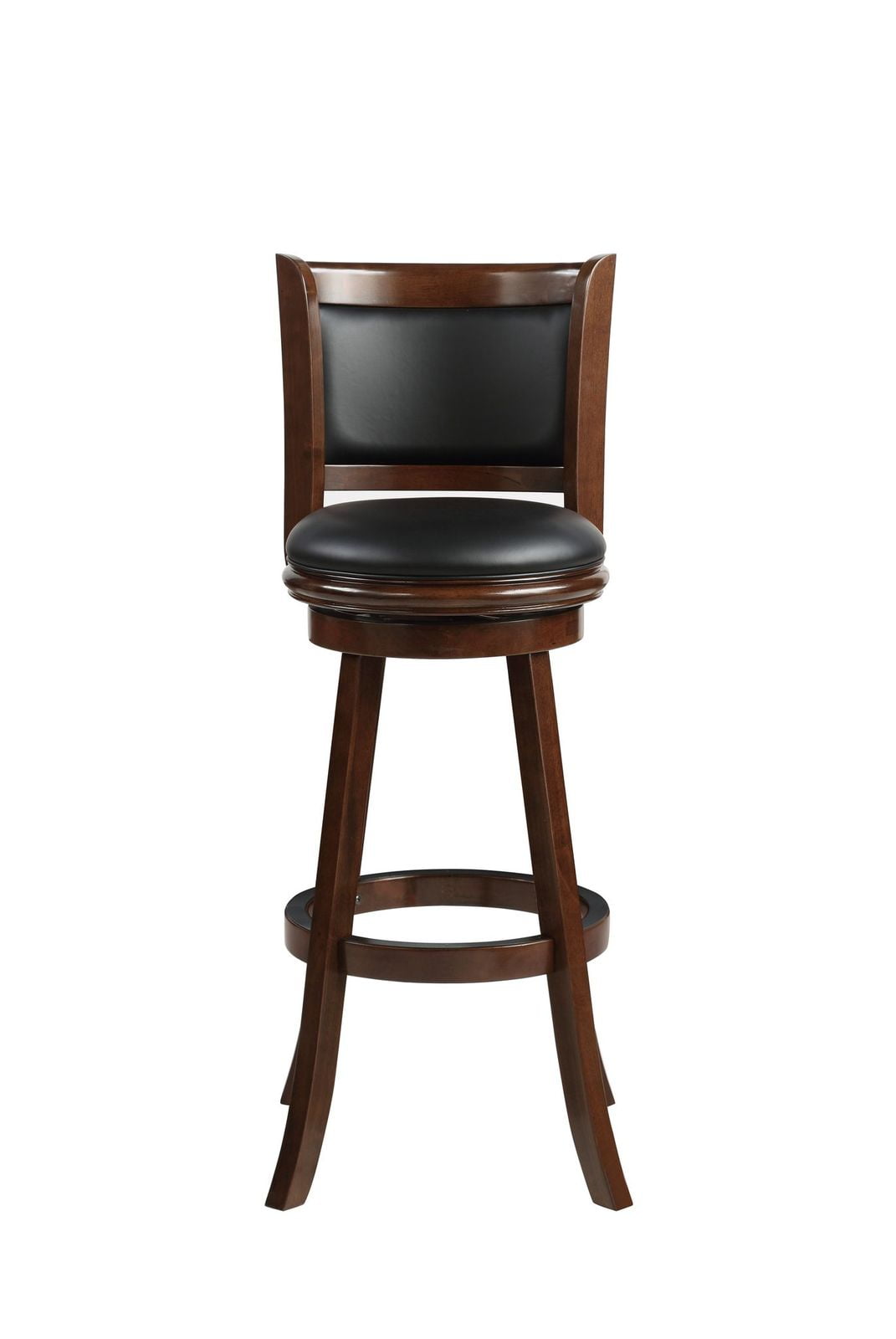 Details about   24 in Black Swivel mechanism Cushioned Bar Stool Highly durable design 