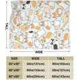 thumbnail image 3 of Cute Corgi Blankets for Boys Girls, Lightweight Soft & Fuzzy Flannel Plush Kids Throw Blankets for Couch Bed Sofa Travel 80"X60", 3 of 5
