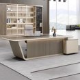 thumbnail image 2 of Executive Study Office Desk Modern Drawers Desktop Filing Laptop Meeting Office Desk Gaming Scrivania Angolare Furniture HDH My Lux Decor Round, 2 of 9
