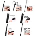 thumbnail image 3 of Wewdigi Women Man Professional Nail, Pedicure Kit, Gift Manicure Grooming Set with Black Leather Case, 7 Pieces, 3 of 7