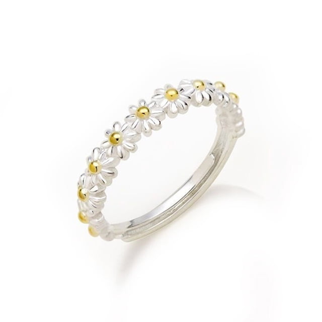 Anillos de flores Vintage Qarigey para mujer compromiso de boda Anillo de Metal para nudillos