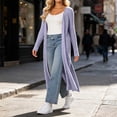 thumbnail image 6 of Brqkzdu Womens Long Cardigan Sweaters Open Front Oversized Ribbed Knit Cardigan Fall Loose Comfy Sweater Cardigan, 6 of 9