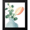 thumbnail image 2 of Vess, June Erica 20x24 Black Modern Framed Museum Art Print Titled - Soft Posy Sketch II, 2 of 5