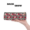 thumbnail image 2 of Naloa Rose Flowers Print Leather Pencil Case - Portable Big Capacity Pencil Pouch Organizer Bag Stationery Bag for Work & Office Pencil Pen Case, 2 of 5