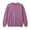 Purple, variant on Solid Color Pullover Sweatshirt Long Sleeve Crewneck Casual Soft Knit Top For Everyday Wear Junior Girls Sweatsuits