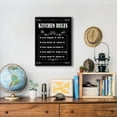 thumbnail image 5 of Black Design Kitchen Rules Canvas Wall Art, Kitche Wall Art Signs, Ready to Hang Wall Decoration Print Poster for Kitchen, Framed 11.5" X 15", 5 of 5
