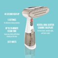 thumbnail image 3 of Conair Turbo Extreme Steam Hand Held Fabric Steamer, White/Champagne, One Size, 3 of 3
