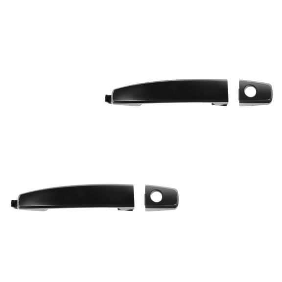 TRQ Door Handle with Keyhole Black Front Outer Set for Aveo Captiva Sport Vue DHA33016