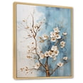 thumbnail image 2 of Designart "Escaping Among White Dogwood Blossoms V" Dogwood Floater Framed Canvas Wall Art, 2 of 5