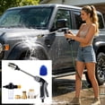thumbnail image 5 of WWV High Pressure Hose Nozzle Sprayer Multi Function Water Jet with 3 Spray Modes Fits 1/2 and 3/4 Hoses for Car Wash Garden Patio Window Cleaning Kit, 5 of 7