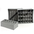 thumbnail image 4 of Caja de Almacenamiento SAYOO de 3 Piezas Estuche Plegable para el Hogar para Calcetines de Ropa Interior Gris, 4 of 8