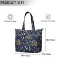 thumbnail image 5 of Flower Women's Large Weekend Travel Bag Moving Canvas Handbag Thick Double Layer Beach Weekend Travel Unisex Hospital Maternity Delivery with Toiletry Waterproof, 5 of 5